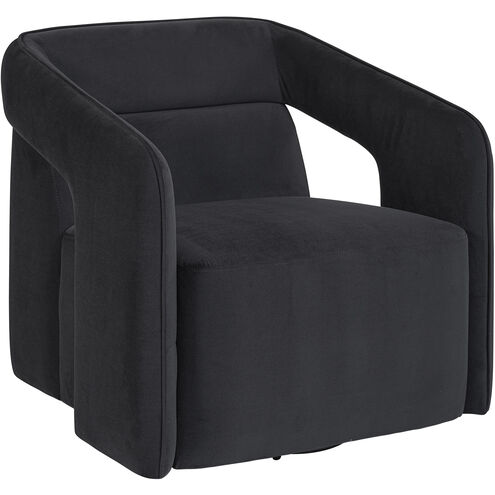 Kendrick Abbington Black Swivel Lounge Chair, Swivel